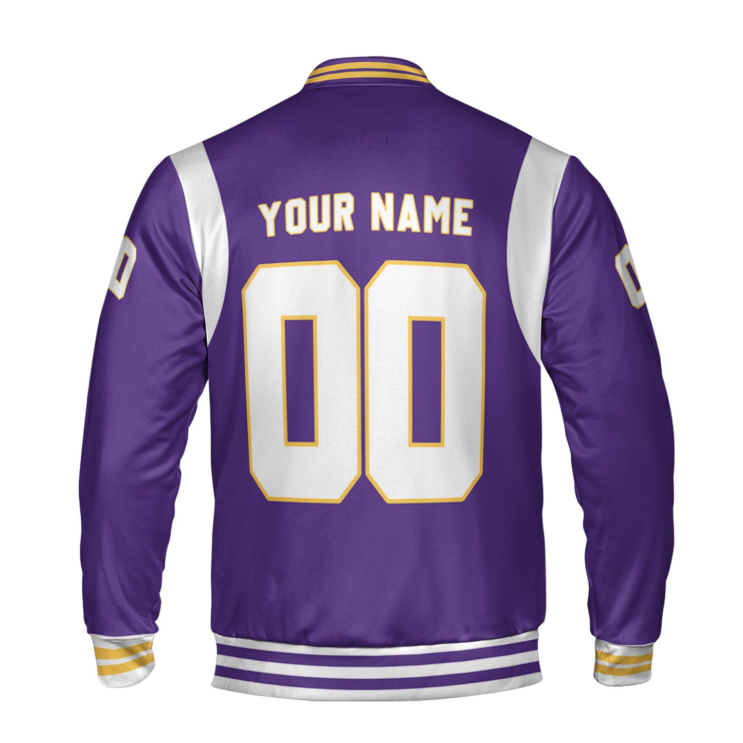 Personalized Famous Team MV Purple and White Varsity I2