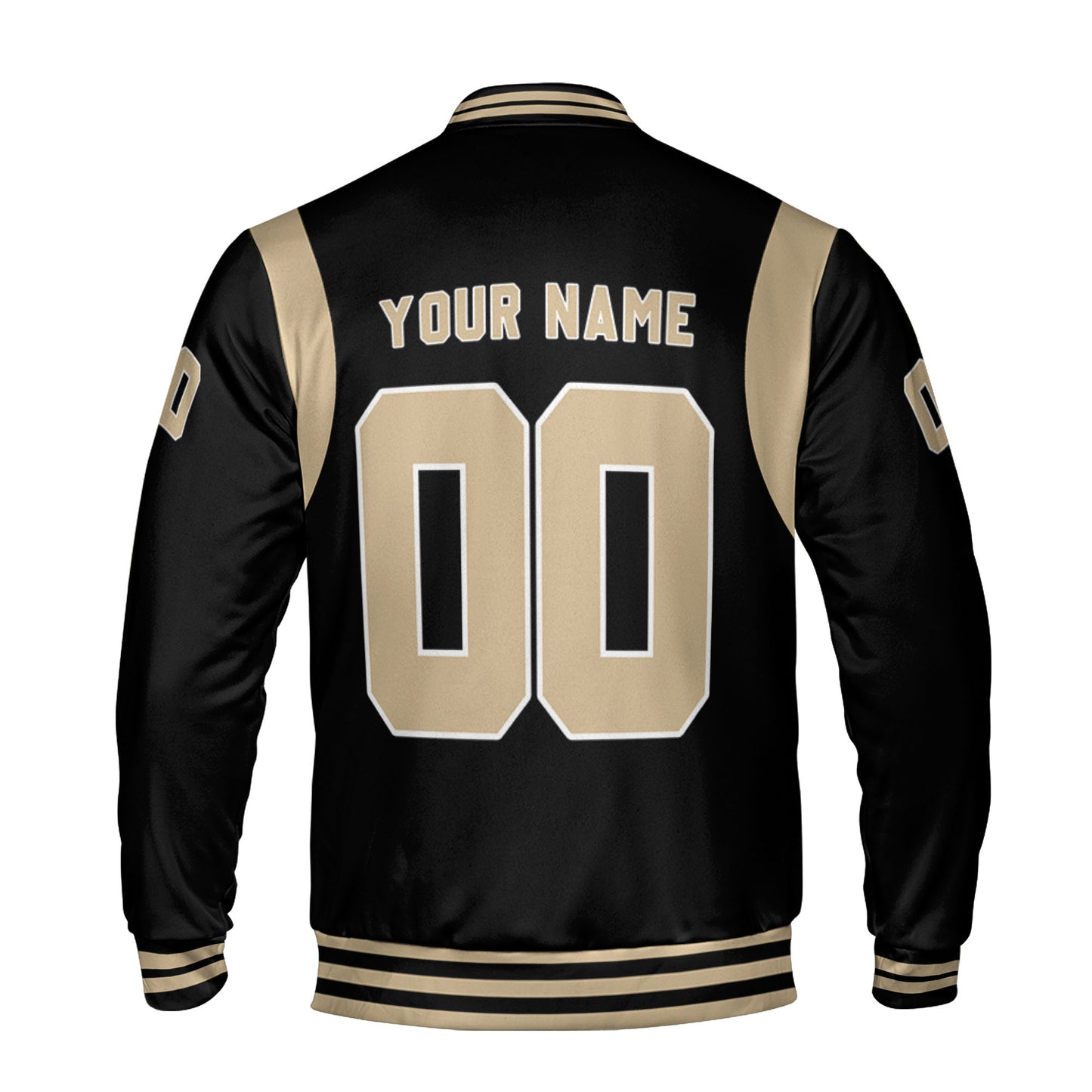 Personalized Famous Team NOS Black and ivory Varsity I2