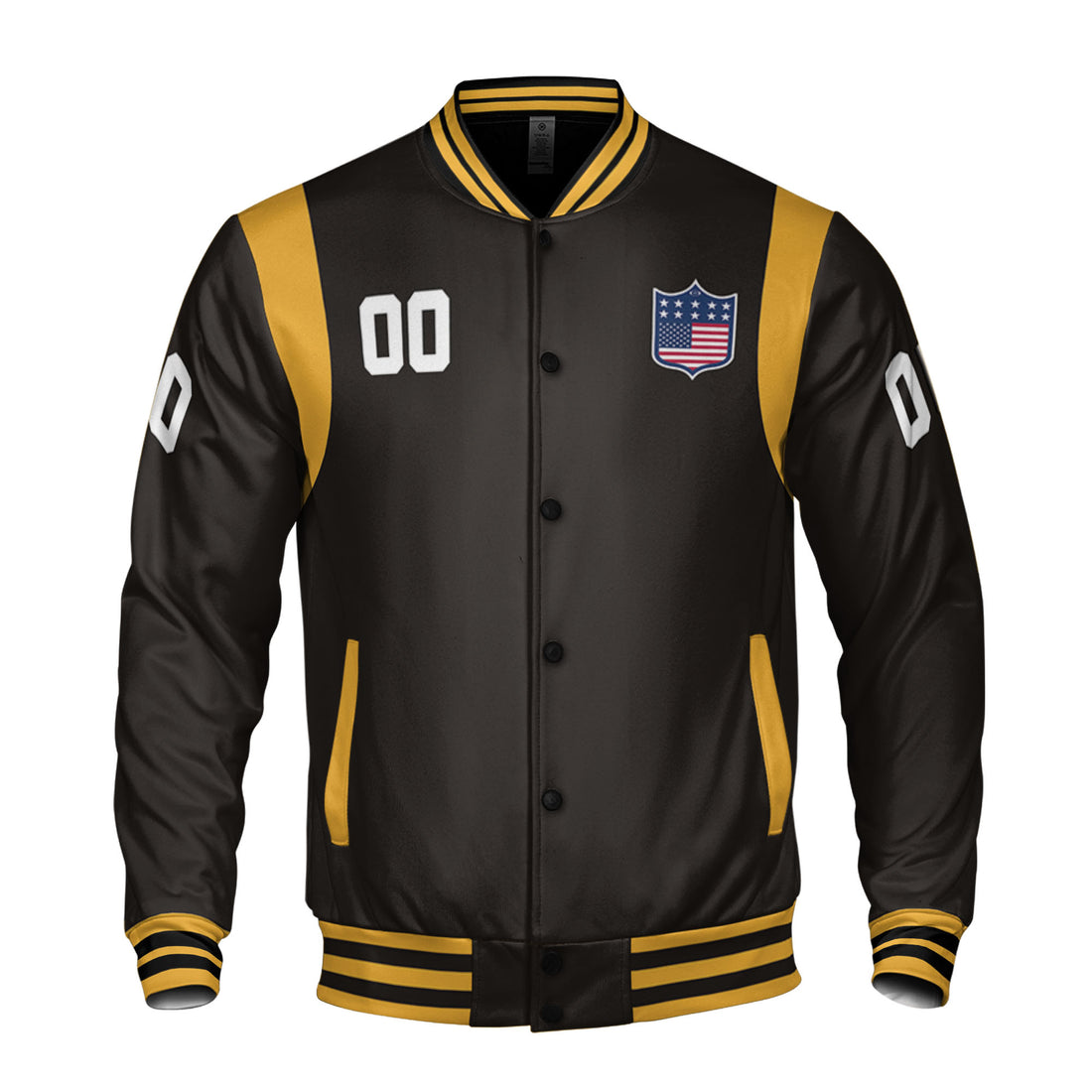 Personalized Famous Team PS Black and Yellow Varsity I2