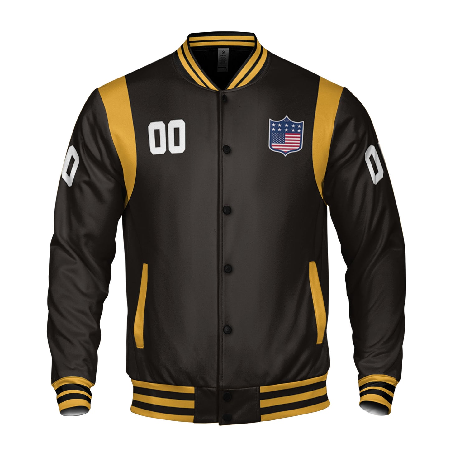 Personalized Famous Team PS Black and Yellow Varsity I2