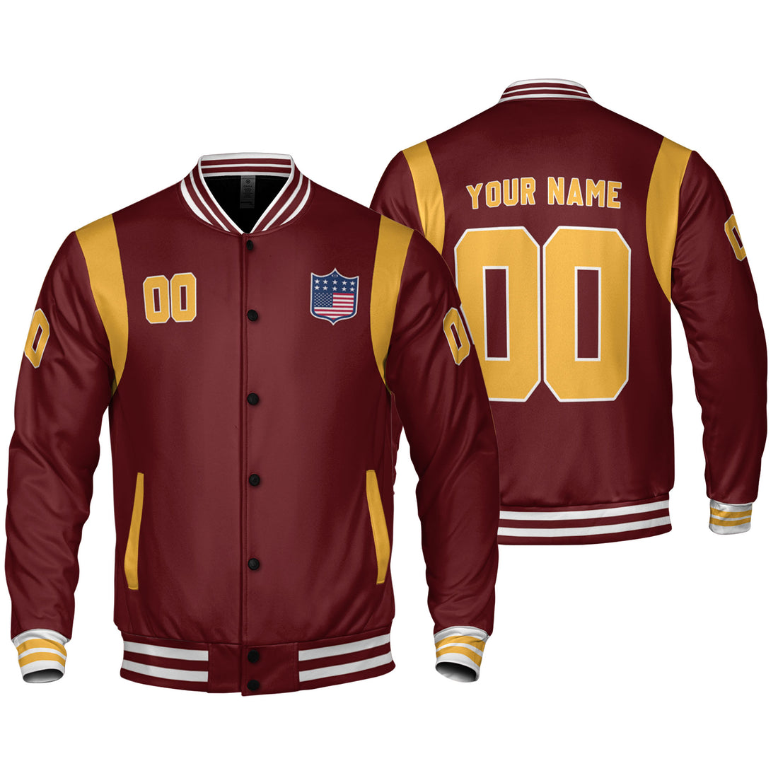Personalized Famous Team WC Brick and Yellow Varsity I2