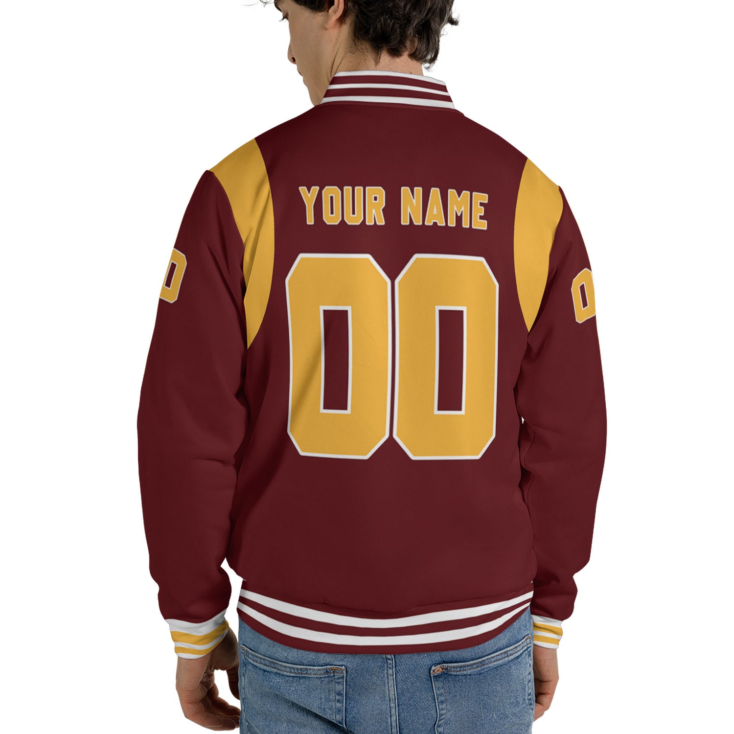 Personalized Famous Team WC Brick and Yellow Varsity I2
