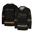 Personalized Ice Hockey Jersey shirt black and cream team VDD02