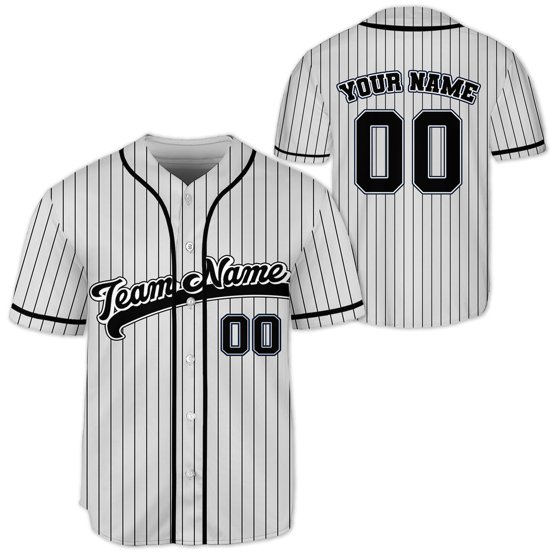 Personalized-Name-Custom-Collection-Grey-Striped-Black