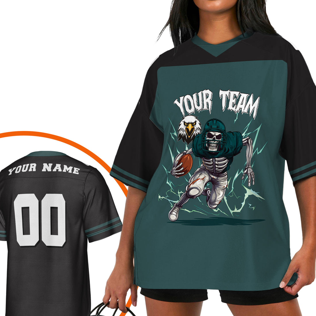 personalized-skeleton-football-jersey-football-custom-green-black-i2-7191