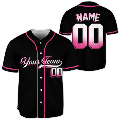 Personalized-Team-Name-And-Number-Baseball-Jersey-Custom-Design-Pink-Color-Collection-Gradient-Text