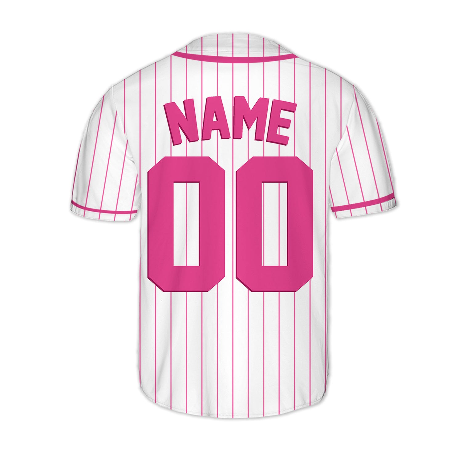 Personalized-Team-Name-And-Number-Baseball-Jersey-Custom-Design-Pink-Color-Collection-Stripes