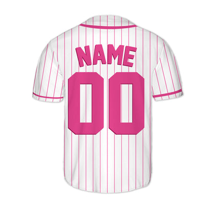 Personalized-Team-Name-And-Number-Baseball-Jersey-Custom-Design-Pink-Color-Collection-Stripes