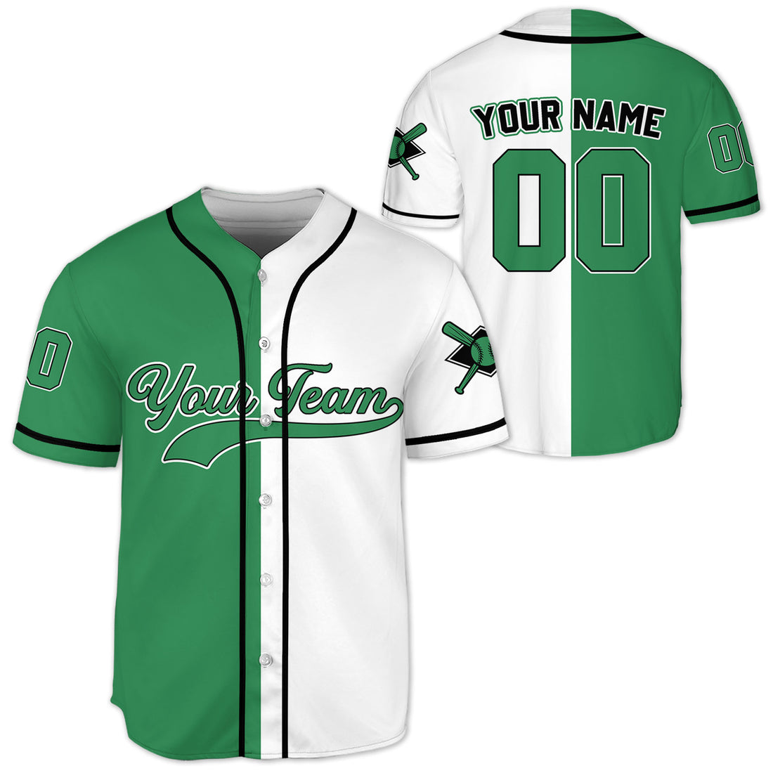 Personalized-Team-Name-And-Number-Collection-Green-White