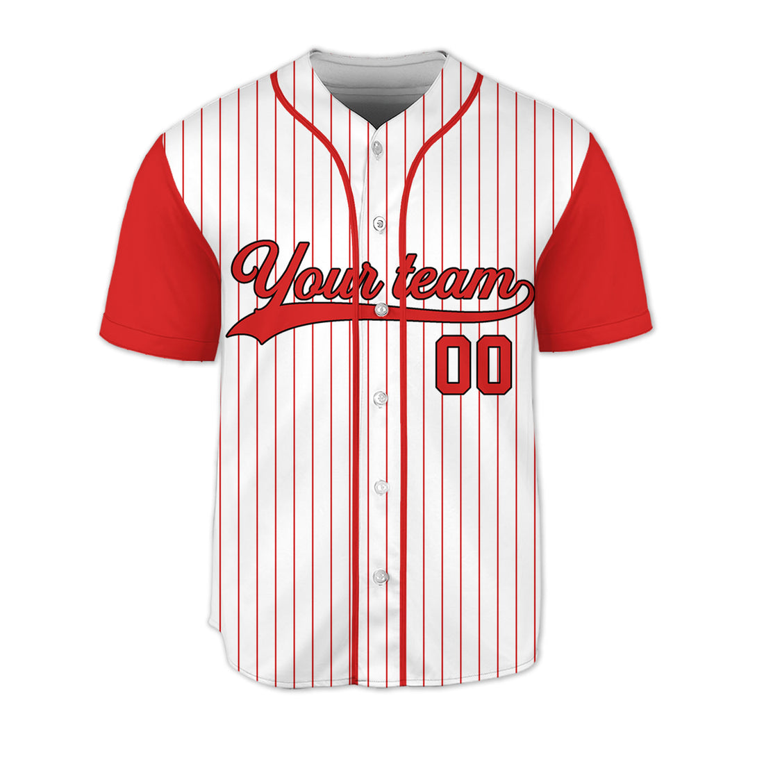Personalized-Team-Name-And-Number-Collection-Lover-White-Red-Sleeve
