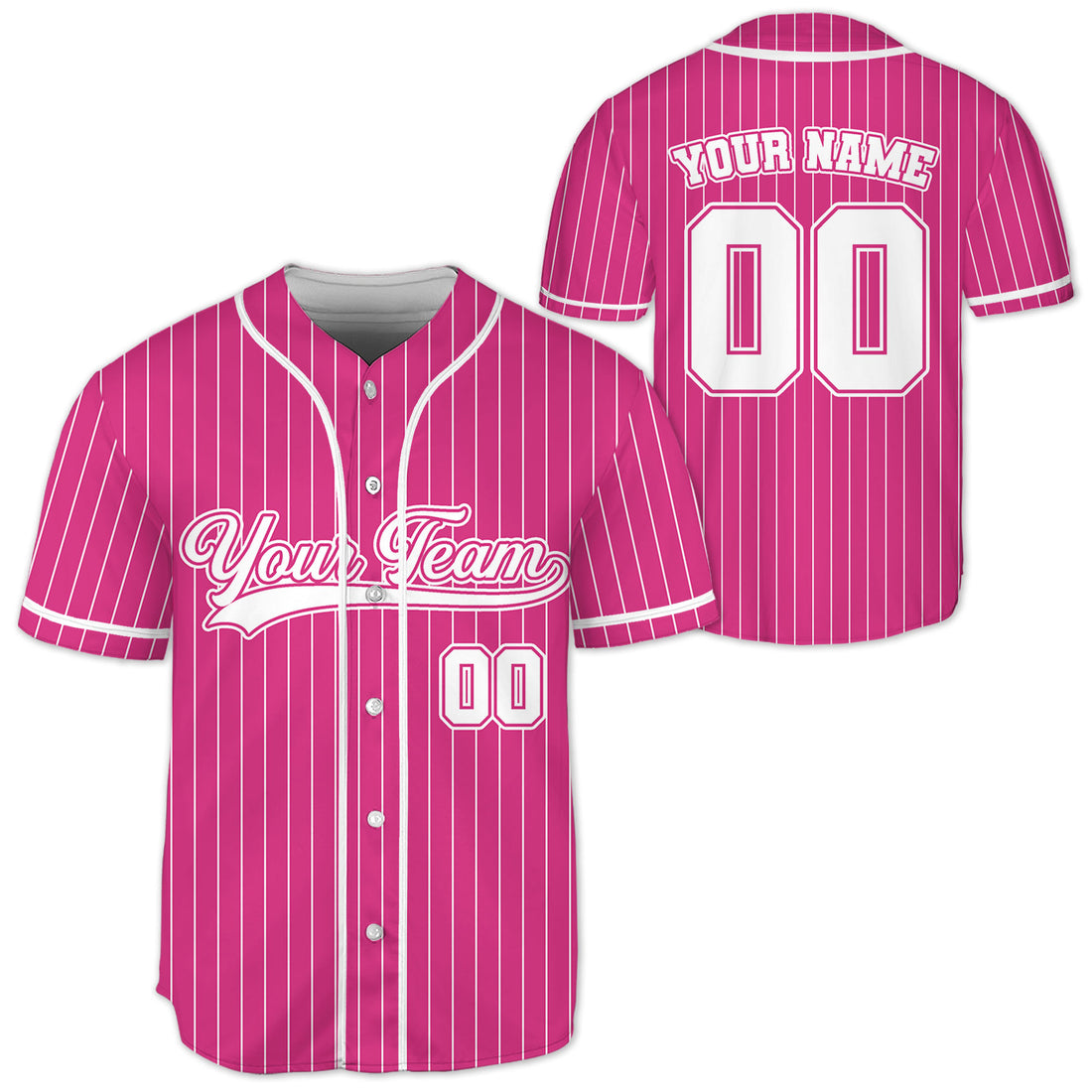 Personalized-Team-Name-And-Number-Collection-Pink-Striped-White