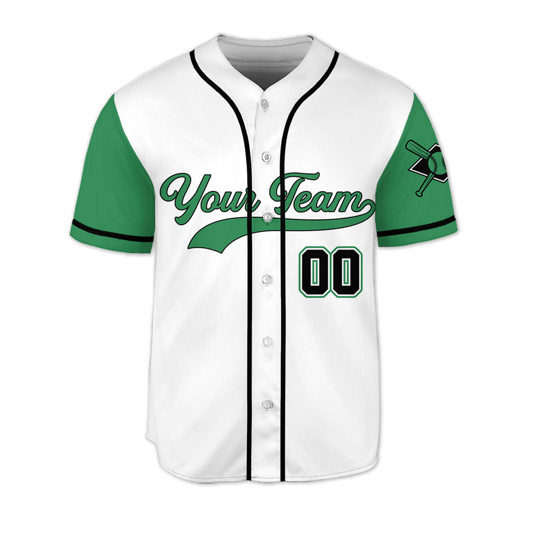 Personalized-Team-Name-And-Number-Collection-White-Green-Sleeve