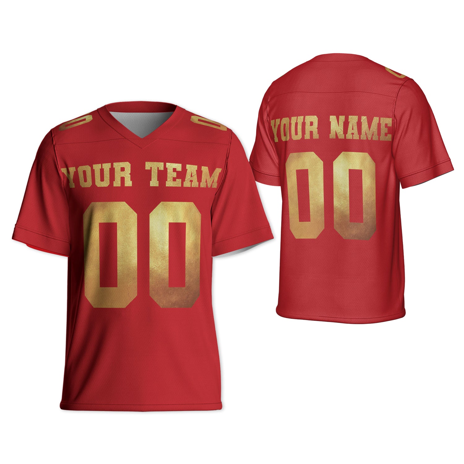 Personalized-Team-Name-Awesome-Red-Gold