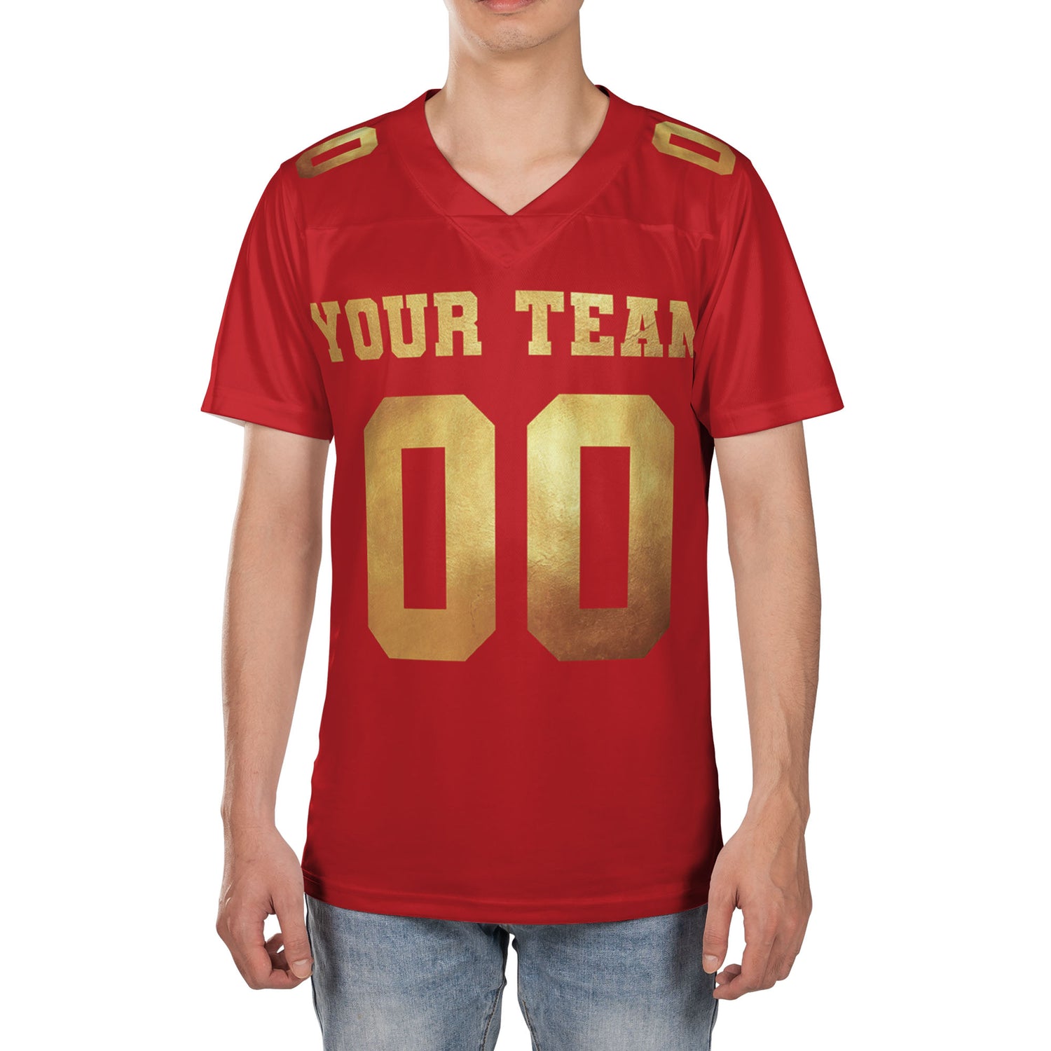 Personalized-Team-Name-Awesome-Red-Gold