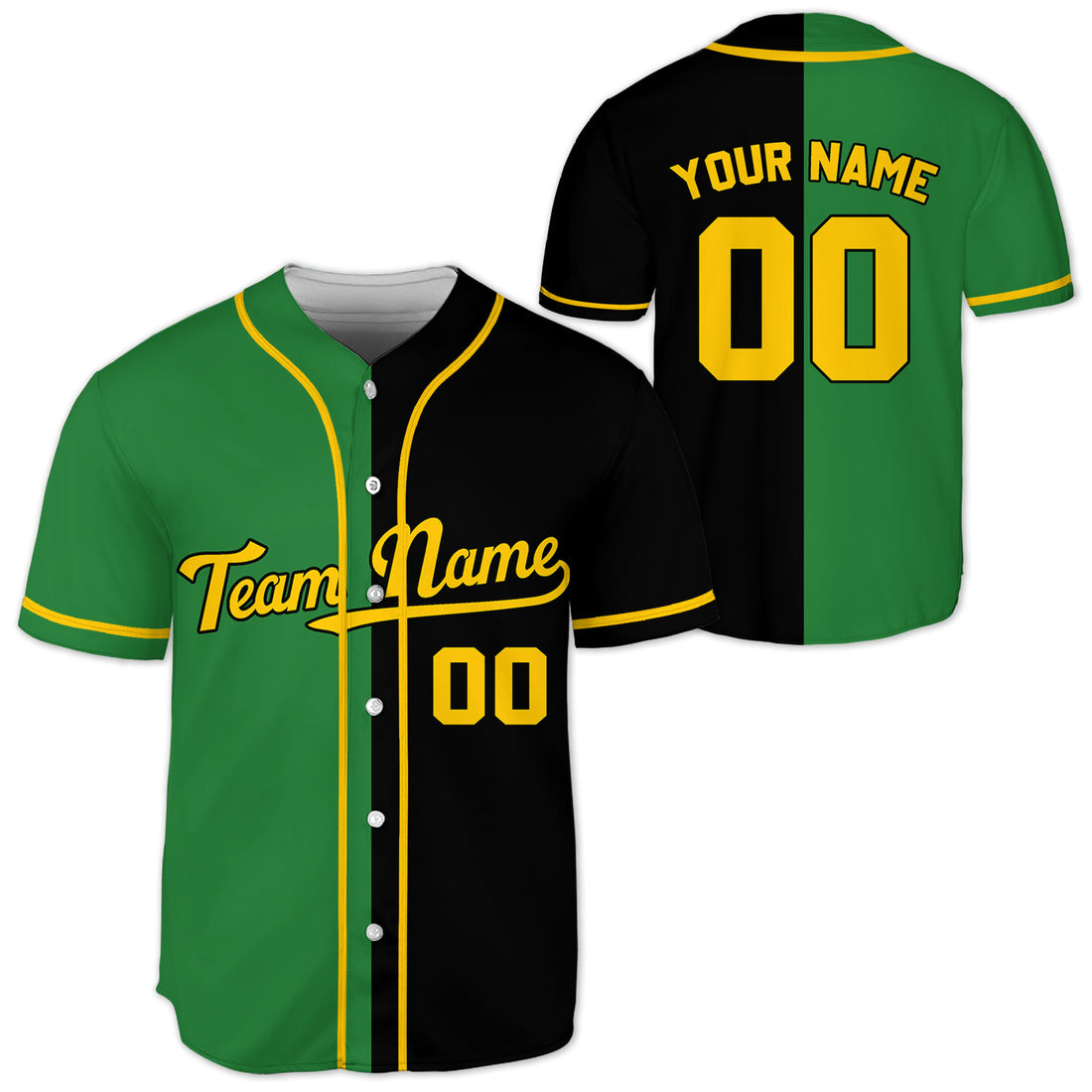 Personalized-Team-Name-Custom-Collection-Colorful-Black-Green