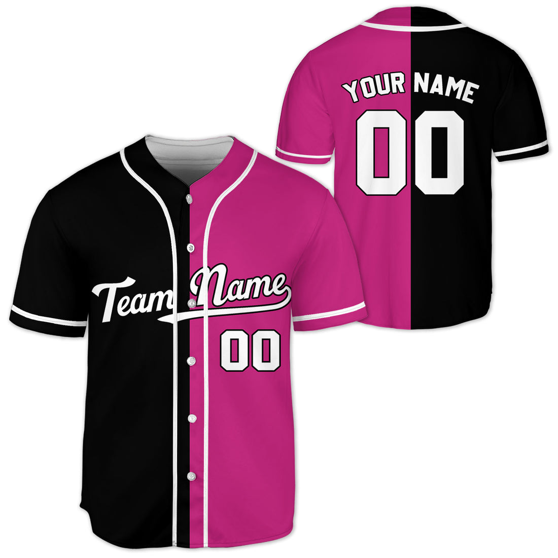 Personalized-Team-Name-Custom-Collection-Colorful-Black-Pink