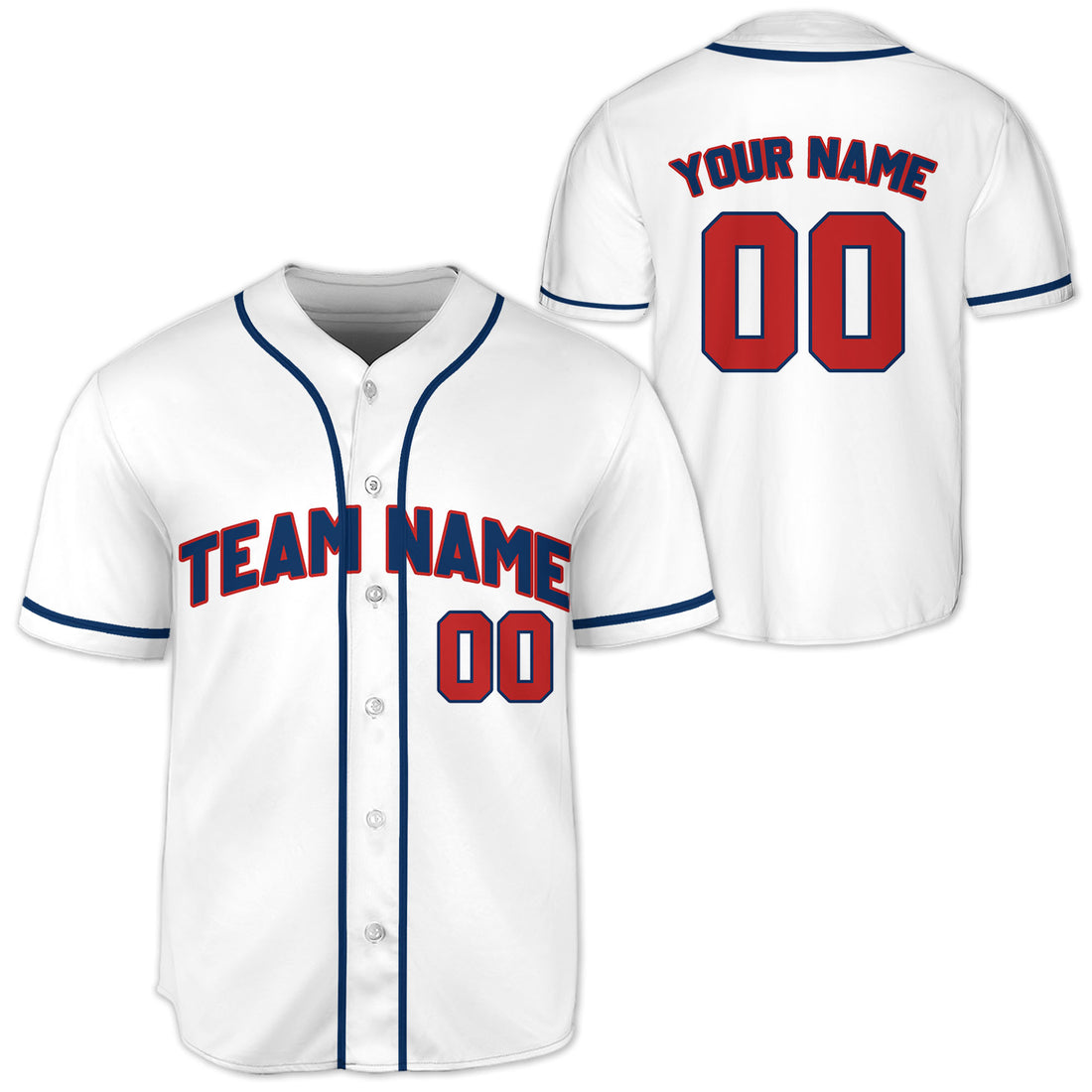 Personalized-Team-Name-Custom-Collection-White