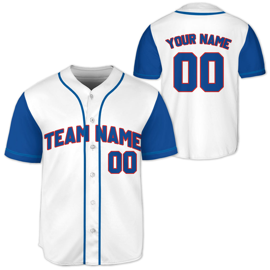 Personalized-Team-Name-Custom-Collection-White-Blue-Sleeve