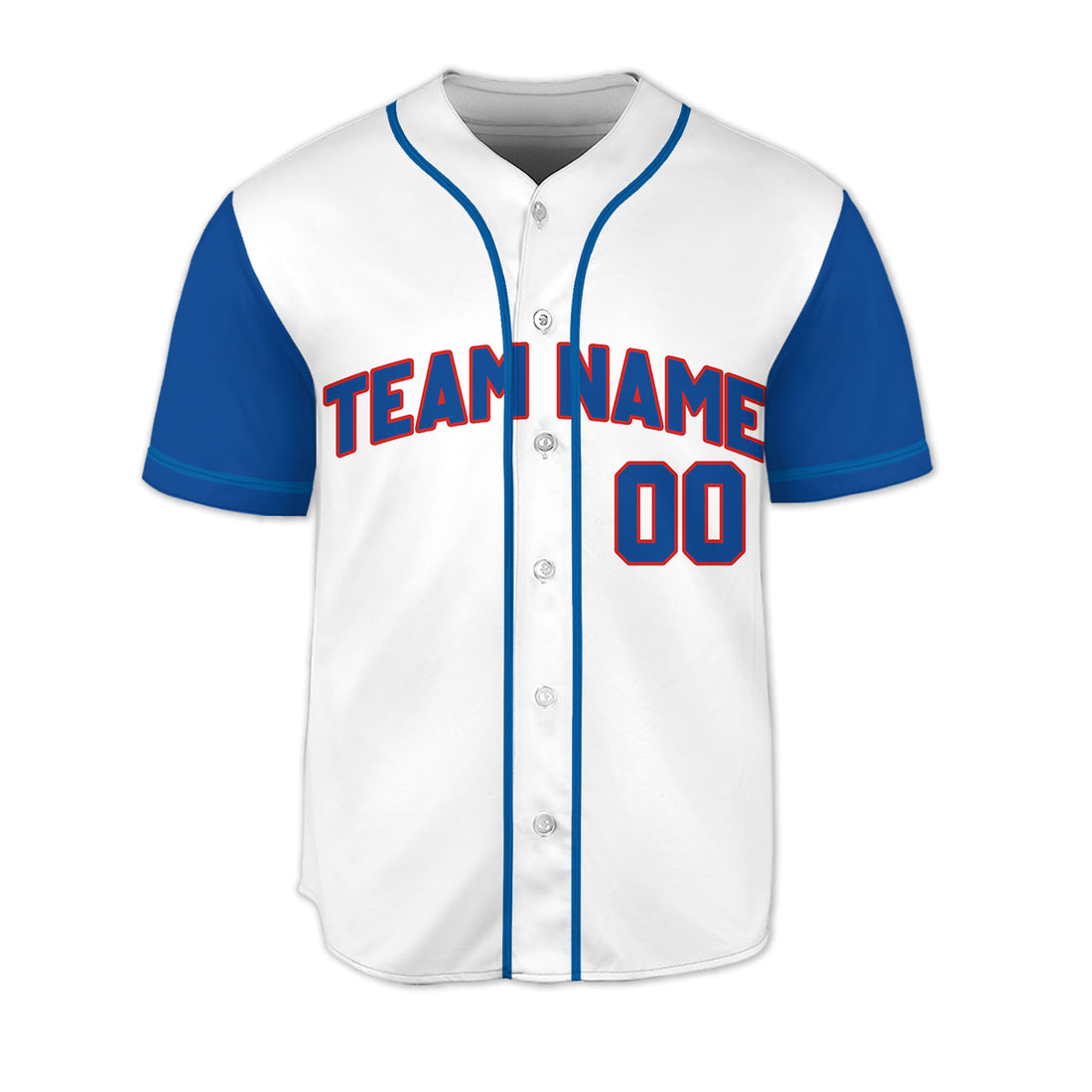 Personalized-Team-Name-Custom-Collection-White-Blue-Sleeve