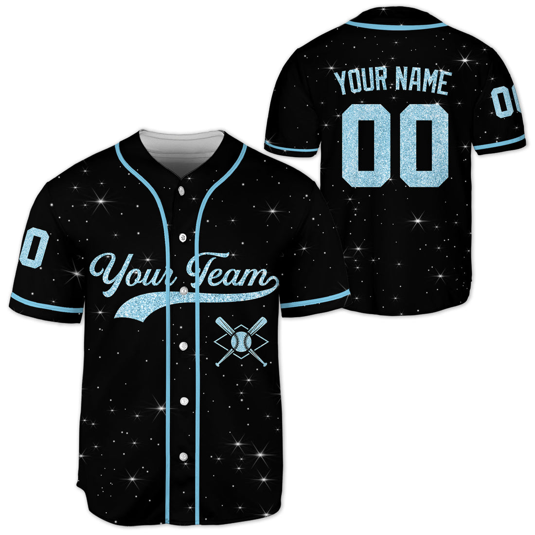 Personalized-Team-Name-Number-Custom-Collection-Blue