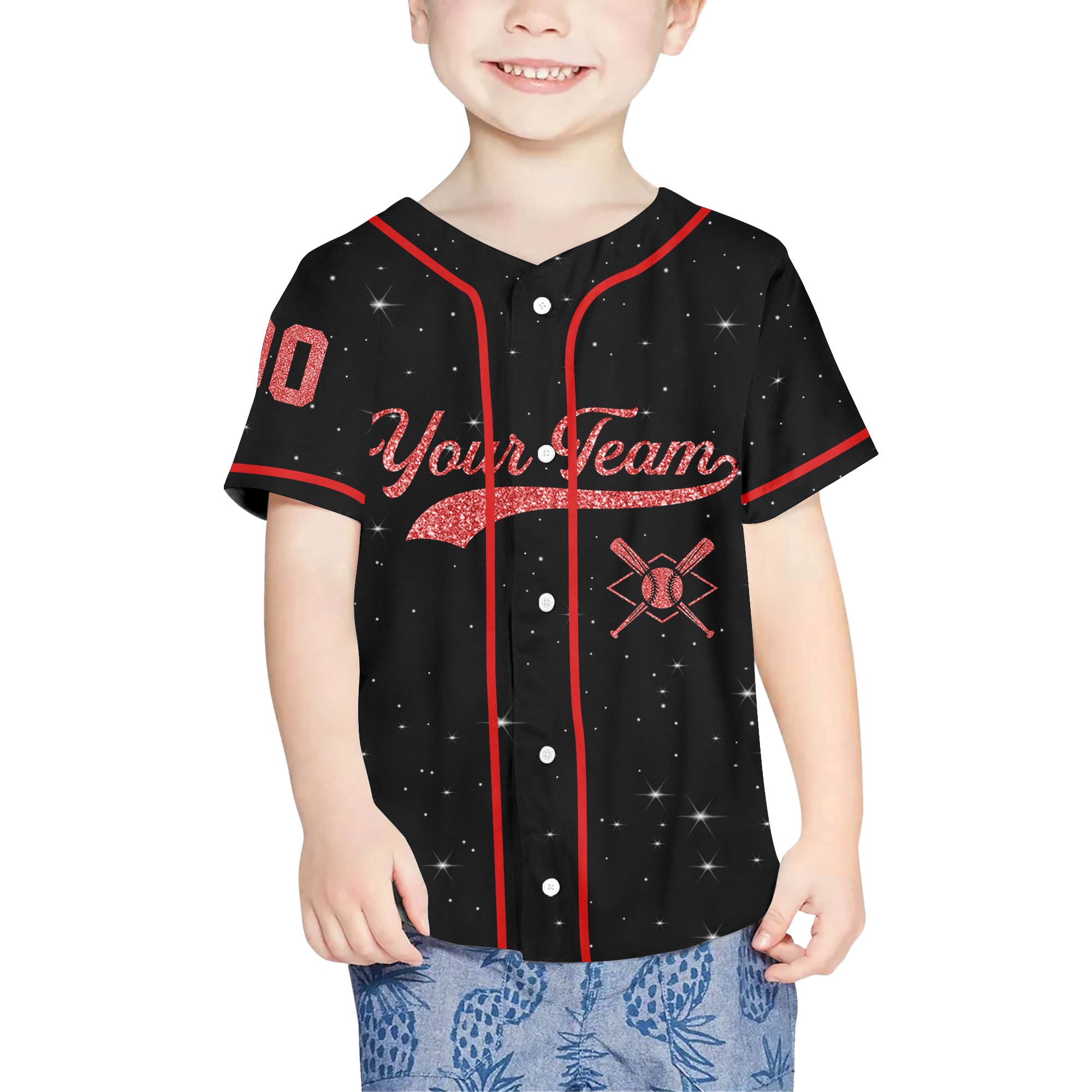 Personalized-Team-Name-Number-Custom-Collection-Red