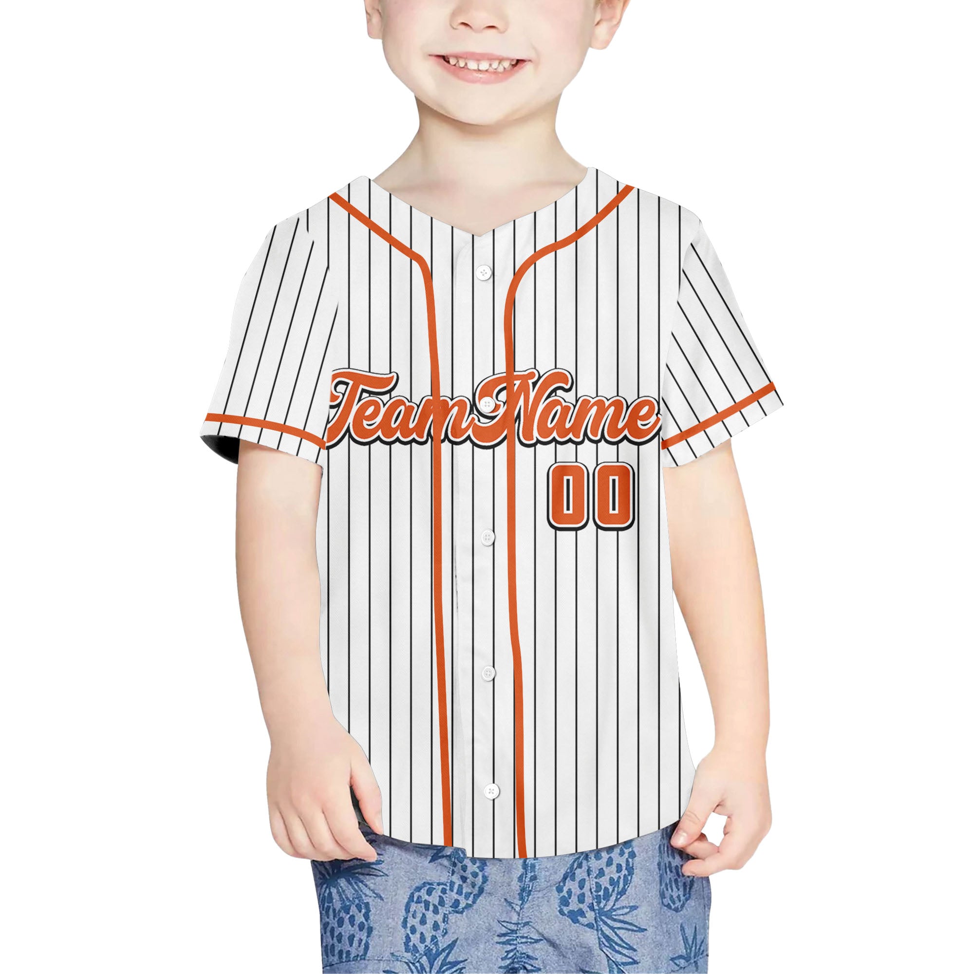 Personalized-Team-Name-Orange-Striped