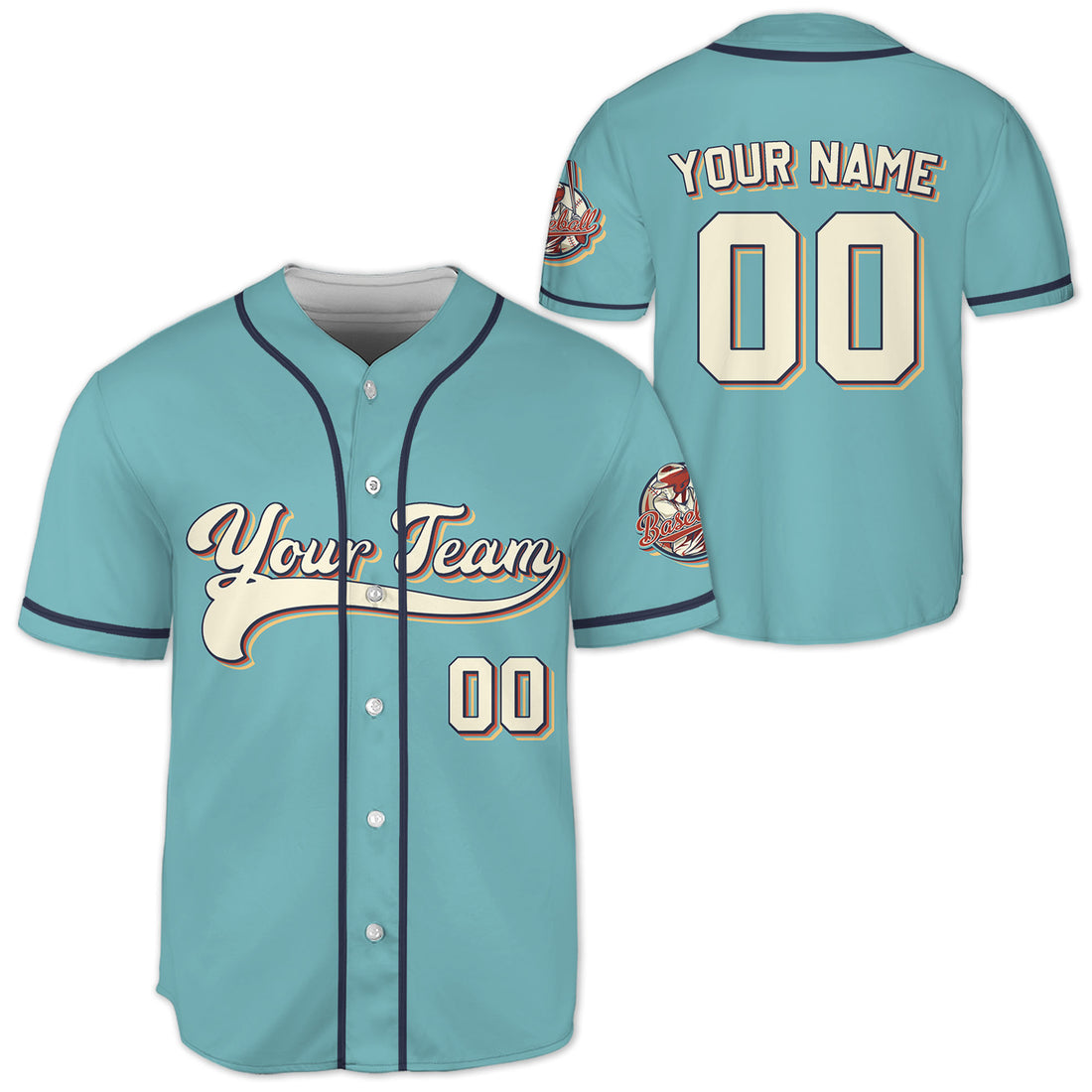 Personalized-Vintage-Team-Name-And-Number-Custom-Collection-Blue