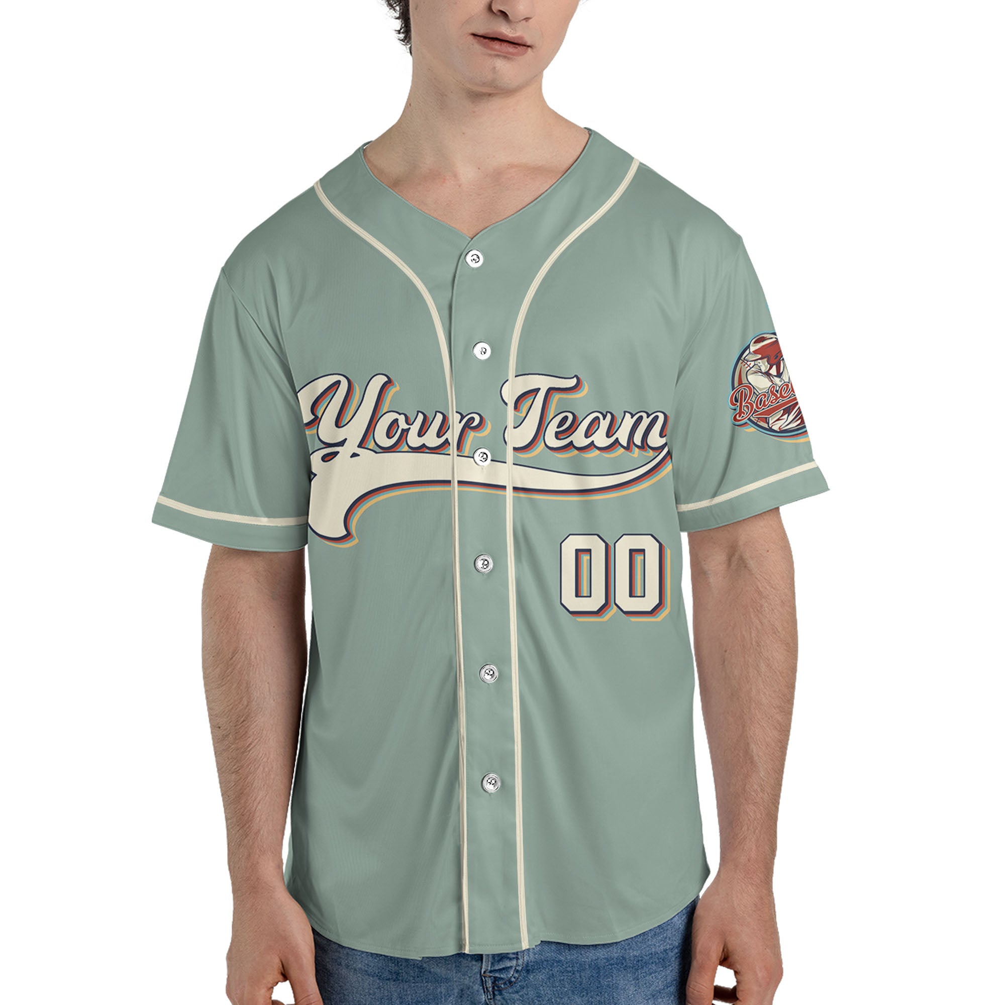 Personalized-Vintage-Team-Name-And-Number-Custom-Collection-Light-Green