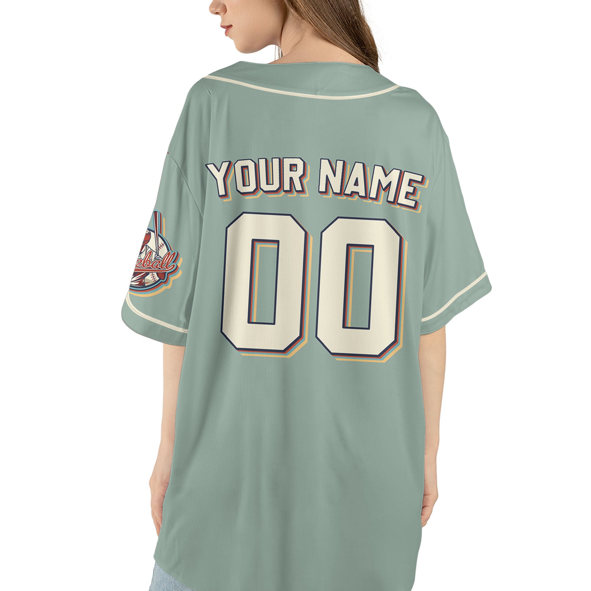 Personalized-Vintage-Team-Name-And-Number-Custom-Collection-Light-Green