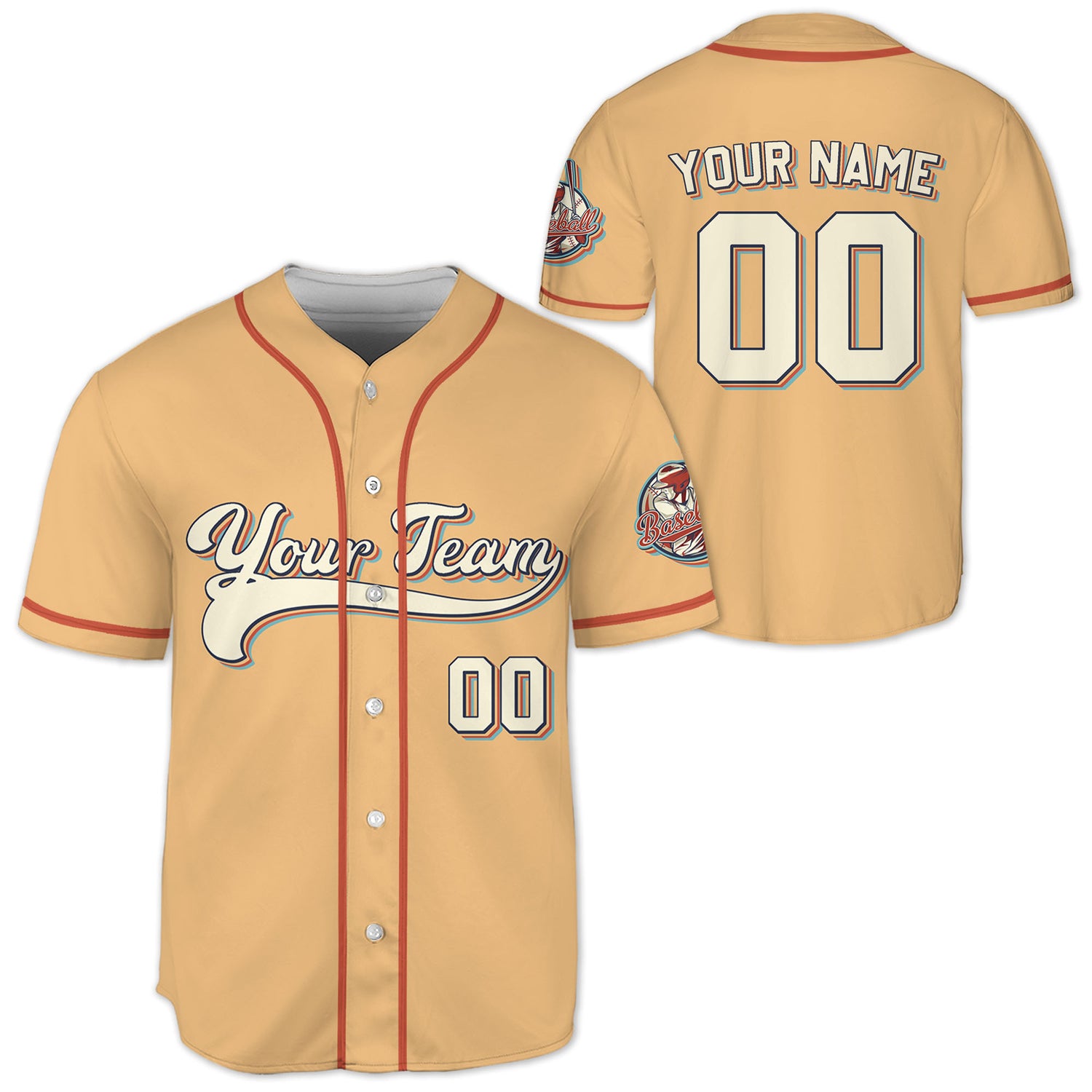 Personalized-Vintage-Team-Name-And-Number-Custom-Collection-Orange
