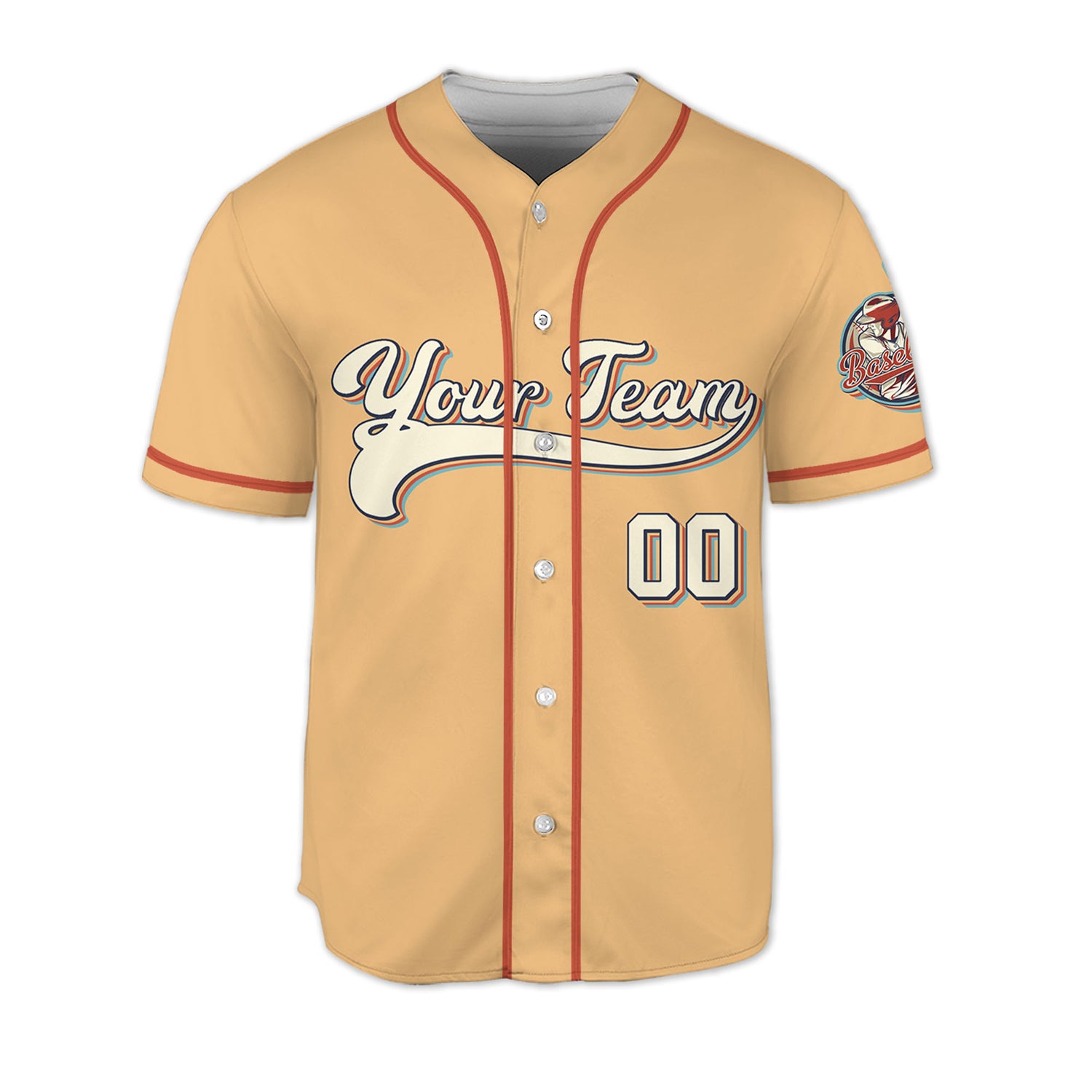 Personalized-Vintage-Team-Name-And-Number-Custom-Collection-Orange