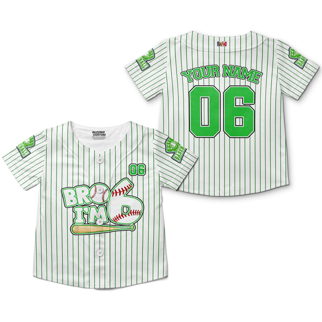 personalized-bro-im-6-striped-piping-awesome-green-baseball-jersey-i1-9011