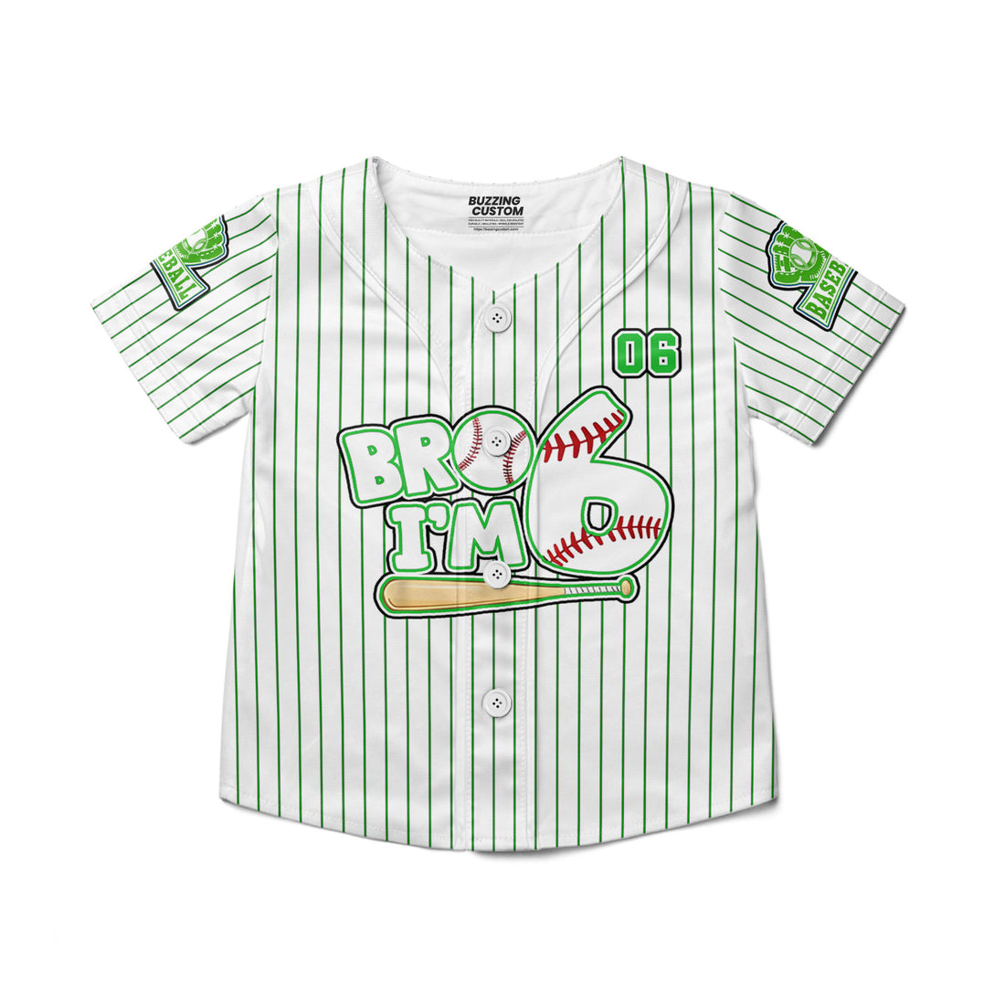 personalized-bro-im-6-striped-piping-awesome-green-baseball-jersey-i1-9011