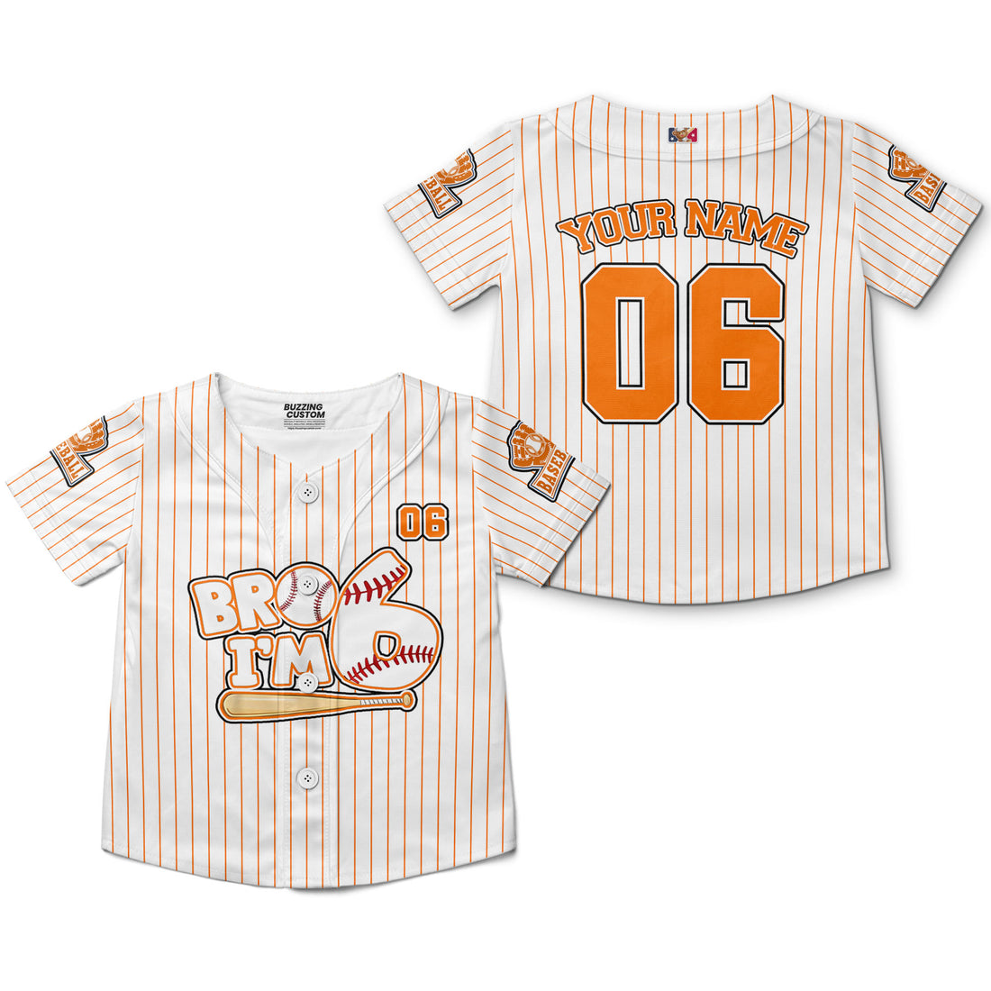 personalized-bro-im-6-striped-piping-awesome-orange-baseball-jersey-i1-7362