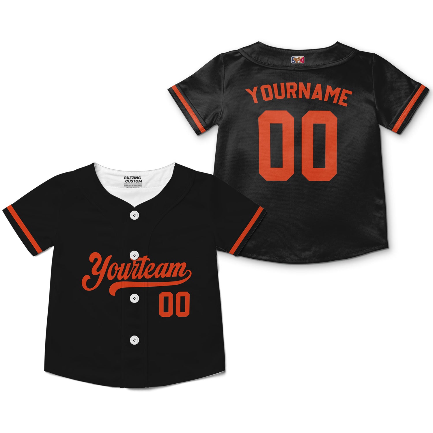 Personalized famous team BO sport classic black baseball jersey VDD04