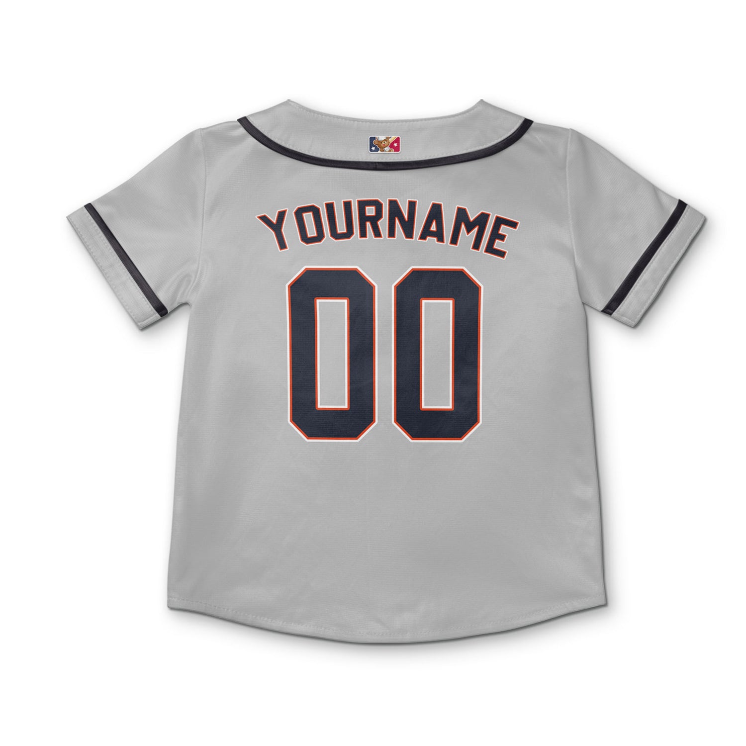 Personalized famous team DT sport classic gray baseball jersey VDD04