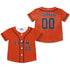 Personalized famous team HA sport orange and black stripes baseball jersey VDD04