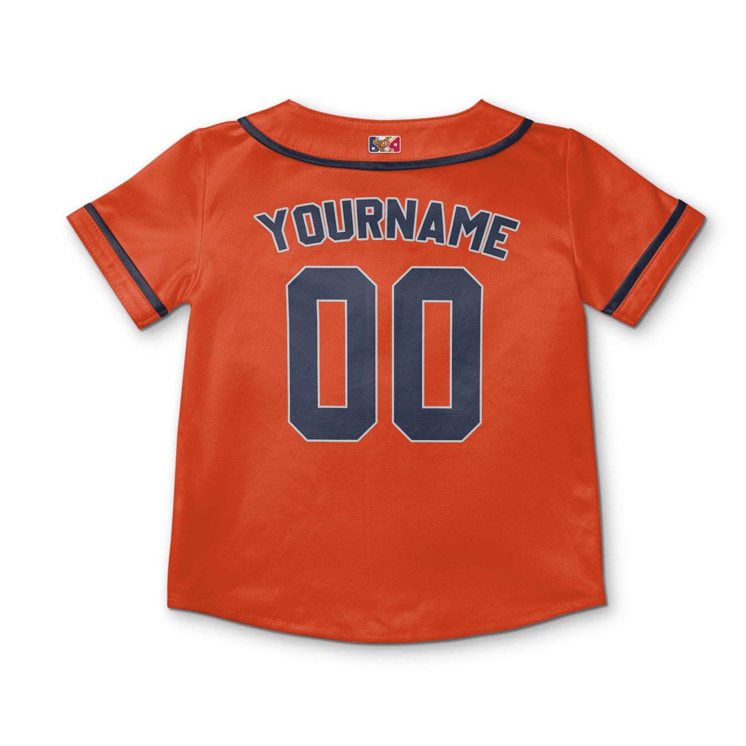 Personalized famous team HA sport orange and black stripes baseball jersey VDD04