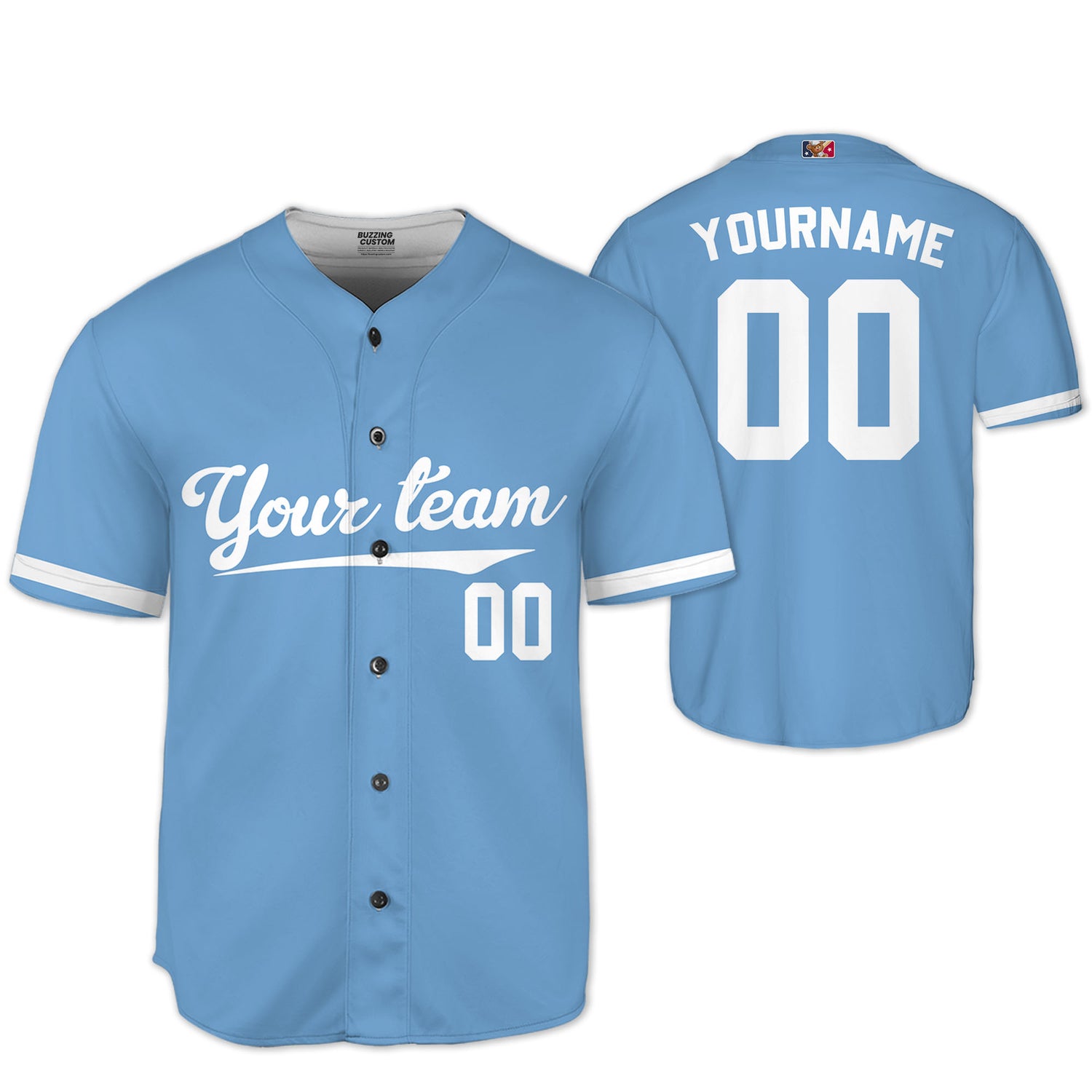Personalized famous team KC royal sport classic light blue baseball jersey VDD04