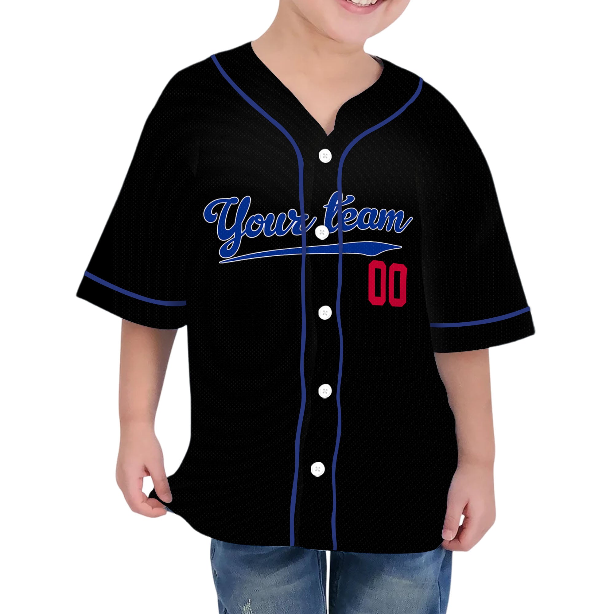Personalized famous team LAD sport classic black baseball jersey VDD04