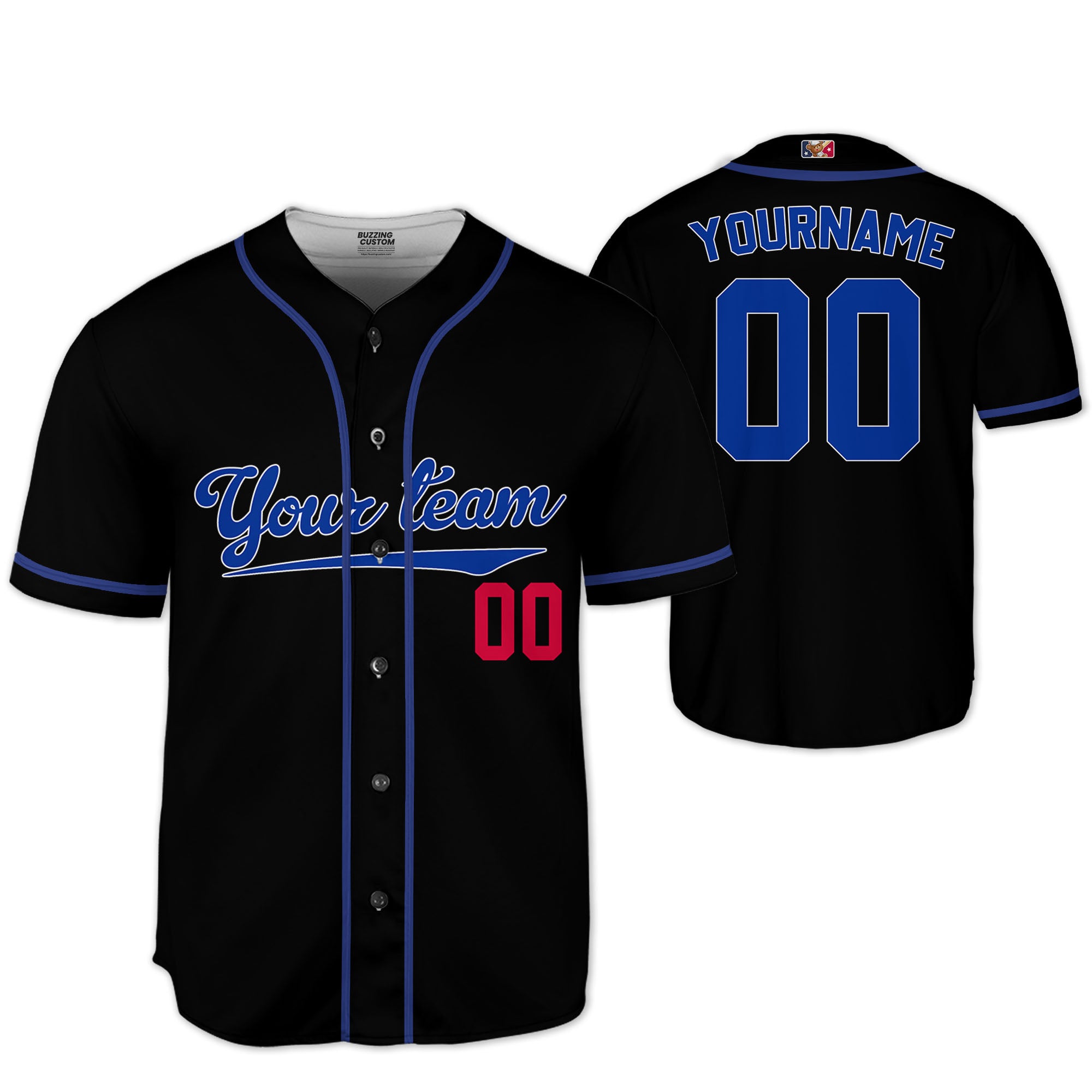 Personalized famous team LAD sport classic black baseball jersey VDD04