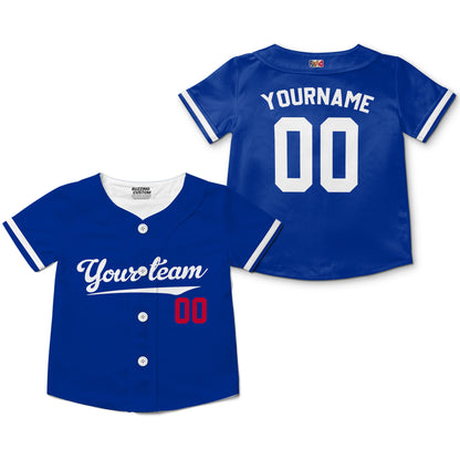 Personalized famous team LAD sport classic blue baseball jersey VDD04