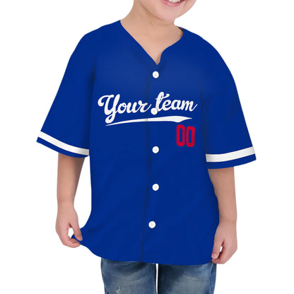 Personalized famous team LAD sport classic blue baseball jersey VDD04