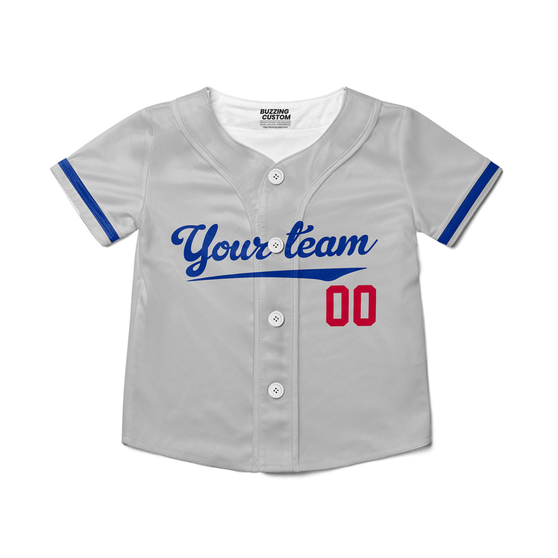 Personalized famous team LAD sport classic gray baseball jersey VDD04