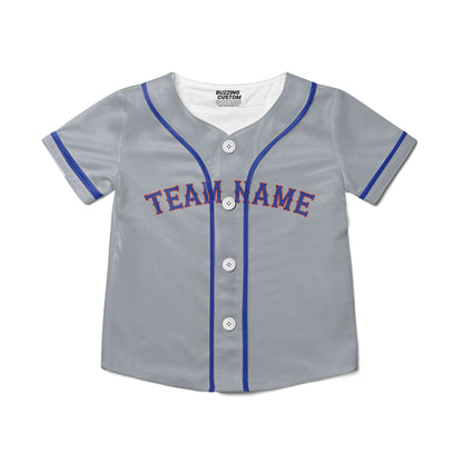 Personalized famous team NYM sport classic gray baseball jersey VDD04