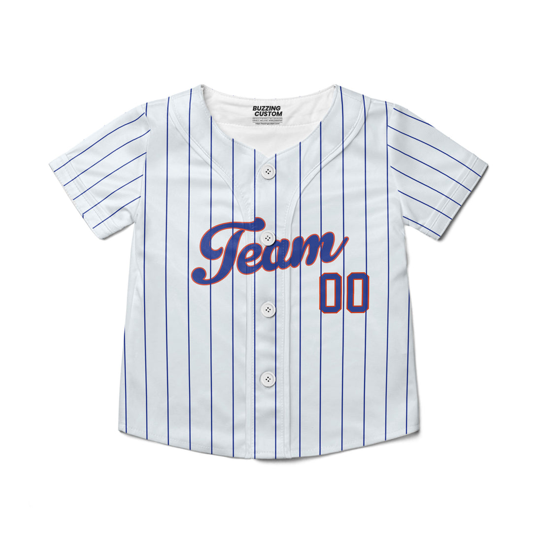 Personalized famous team NYM sport white and blue Striped baseball jersey VDD04