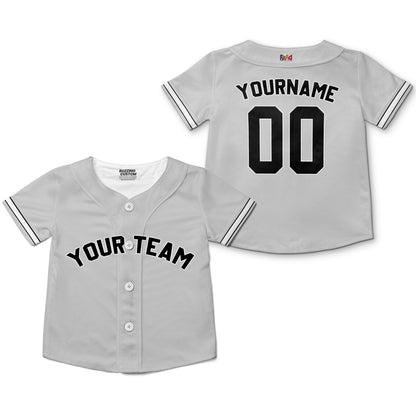 Personalized famous team NY sport classic gray baseball jersey VDD04