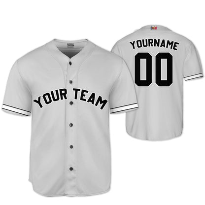 Personalized famous team NY sport classic gray baseball jersey VDD04