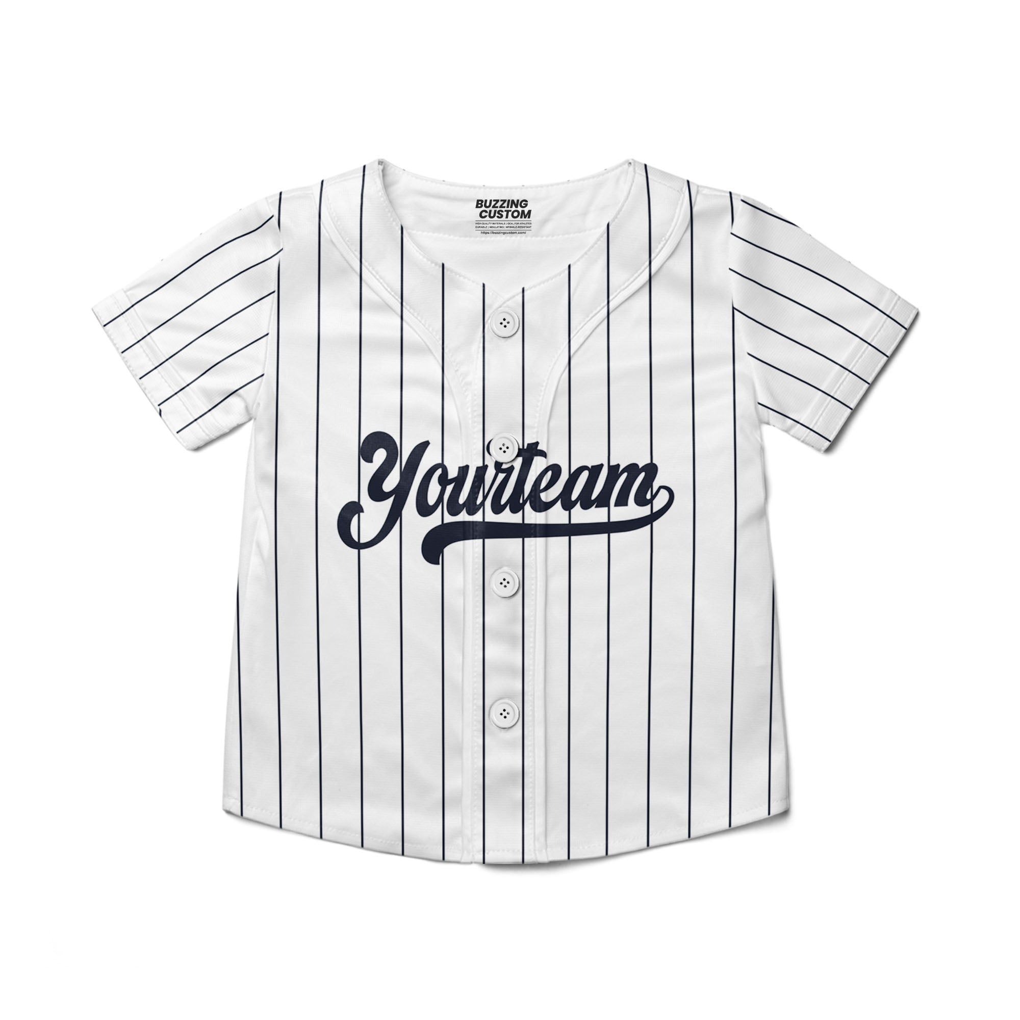 Personalized famous team NY sport white and black Stripes baseball jersey VDD04