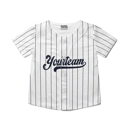 Personalized famous team NY sport white and black Stripes baseball jersey VDD04